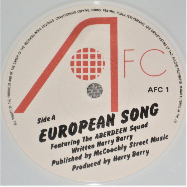 Aberdeen Football Club : Aberdeen Squad Sings.. (7", RE, Whi)