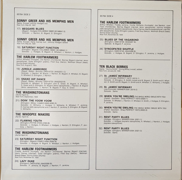 Duke Ellington : The Complete Duke Ellington Vol. 2 1928-1930 (2xLP, Comp)