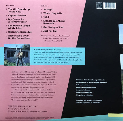 Jonathan Richman : Having A Party With Jonathan Richman (LP, Album, RSD, Ltd, RE, Ber)