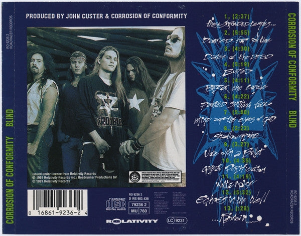 Corrosion Of Conformity : Blind (CD, Album, RP)
