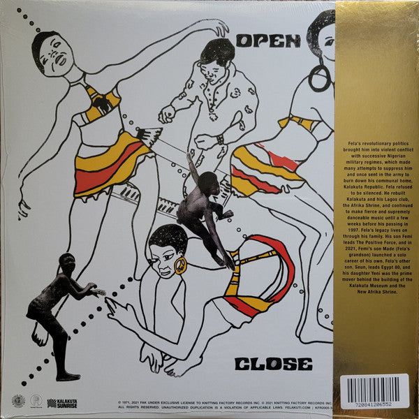 Fela Kuti And Africa 70 : Open & Close (LP, Album, RSD, Ltd, RE, Red)