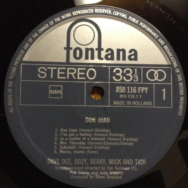 Dave Dee, Dozy, Beaky, Mick & Tich : Don Juan (LP, Comp)