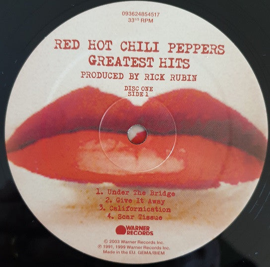 Red Hot Chili Peppers : Greatest Hits (2xLP, Album, Comp, RE, Gat)