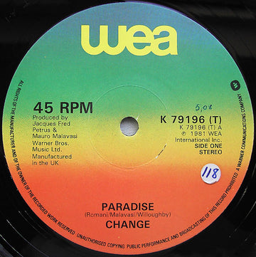 Change : Paradise (12")