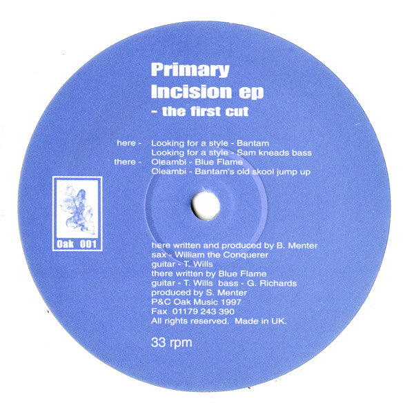 Primary (3) : Incision EP - The First Cut (12", EP)