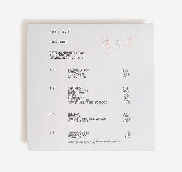 Sam Gendel : Fresh Bread (2xLP, Comp)
