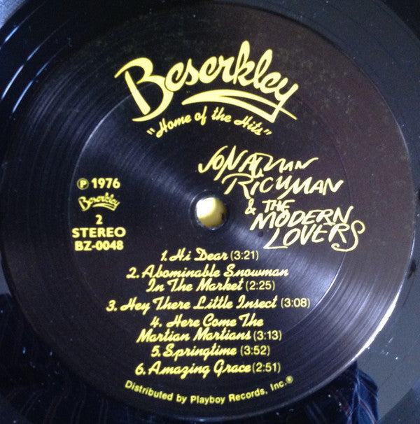 Jonathan Richman & The Modern Lovers : Jonathan Richman & The Modern Lovers (LP, Album)