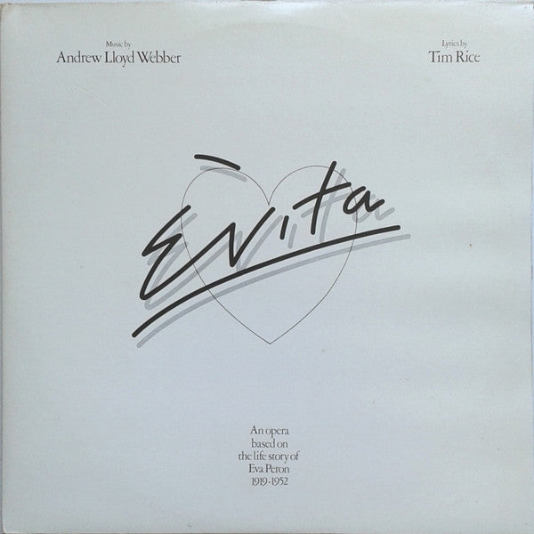 Andrew Lloyd Webber And Tim Rice : Evita (2xLP, Album, Gat)