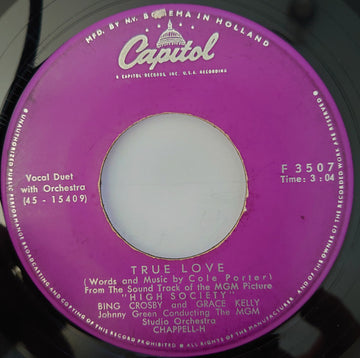 Bing Crosby : True Love / Well Did You Evah? (7", Single, Lar)