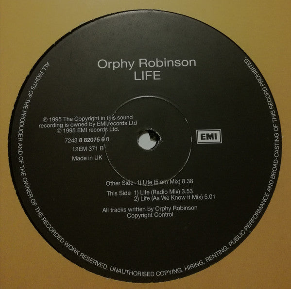 Orphy Robinson : Life (12")