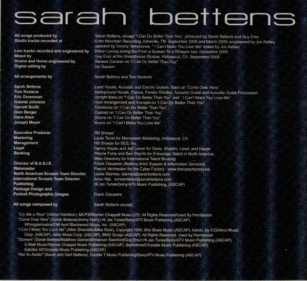 Sarah Bettens : Never Say Goodbye (CD, Album)