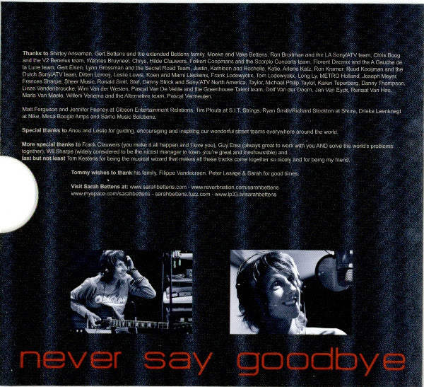 Sarah Bettens : Never Say Goodbye (CD, Album)