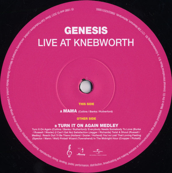Genesis : Live At Knebworth  (12", EP, RSD, Ltd, Num)