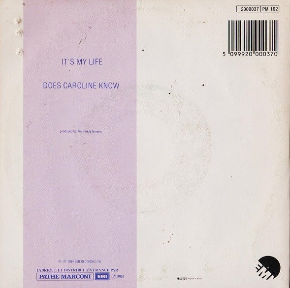 Talk Talk : It's My Life (7", Single)