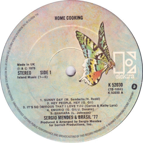 Sérgio Mendes & Brasil '77 : Homecooking (LP, Album, Gat)