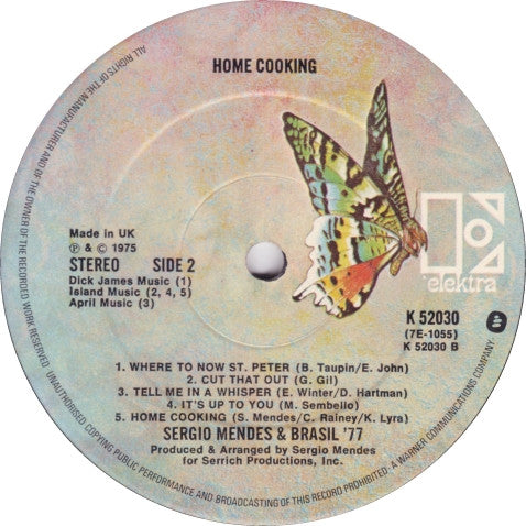 Sérgio Mendes & Brasil '77 : Homecooking (LP, Album, Gat)