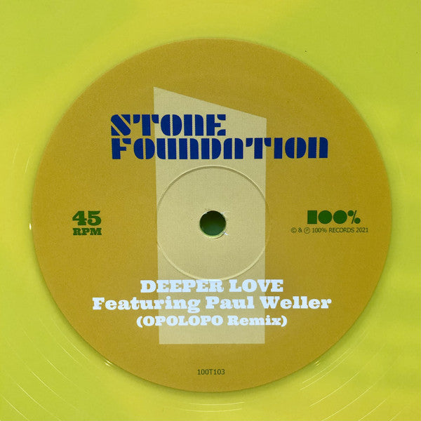 Stone Foundation featuring Paul Weller : Deeper Love (Remixes) (12", RSD, Ltd, Yel)