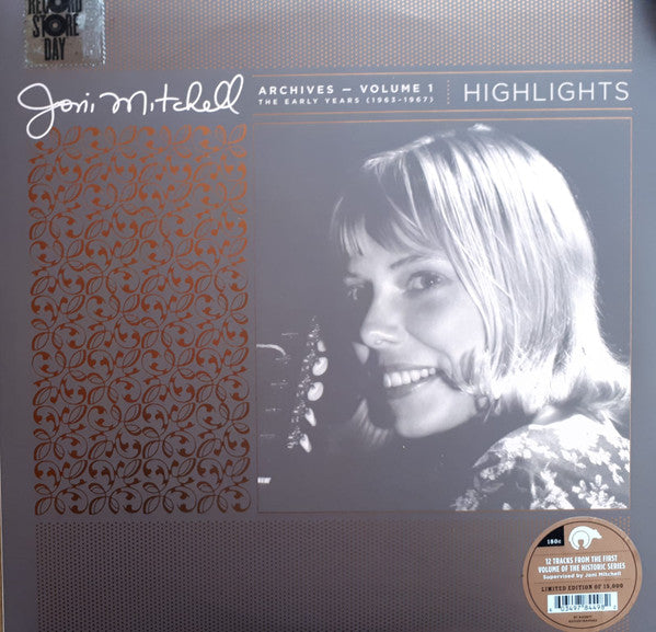 Joni Mitchell : Archives – Volume 1: The Early Years (1963-1967): Highlights (LP, RSD, Comp, Ltd, 180)