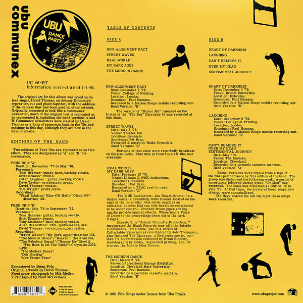 Pere Ubu : 390 Degrees Of Simulated Stereo. V.21C Ubu Live: Volume One (LP, RSD, Ltd, RE, RM, Yel)