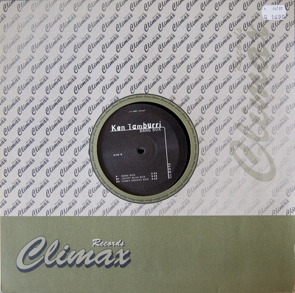 Ken Tamburri : Bang Box (12")