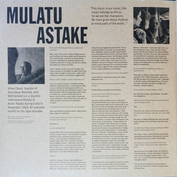 Mulatu Astatke : Mochilla Presents Timeless (2xLP, RSD, RE)