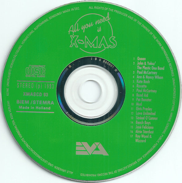 Various : All You Need Is X-Mas (CD, Comp, RE)