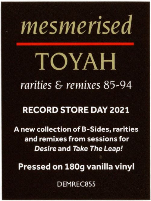 Toyah : Mesmerised - Rarities & Remixes 85-94 (LP, RSD, Comp, Van)