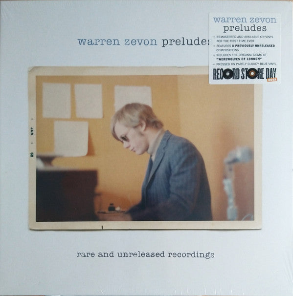 Warren Zevon : Preludes (Rare And Unreleased Recordings) (2xLP, RSD, Ltd, RE, RM, Par)