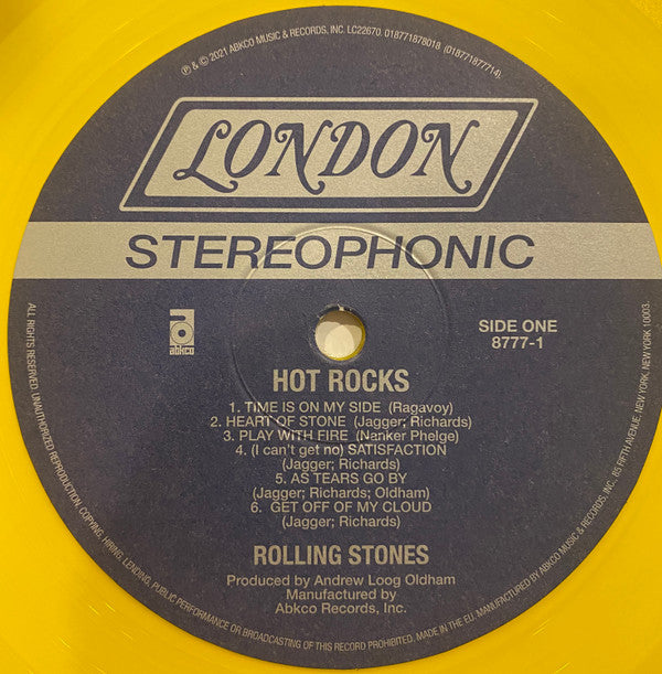 The Rolling Stones : Hot Rocks 1964-1971 (2xLP, RSD, Comp, Ltd, RE, Yel)