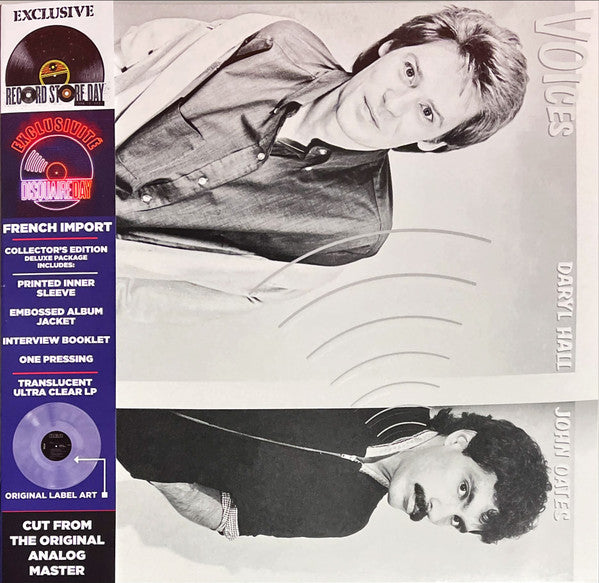 Daryl Hall & John Oates : Voices (LP, Album, RSD, Cle)