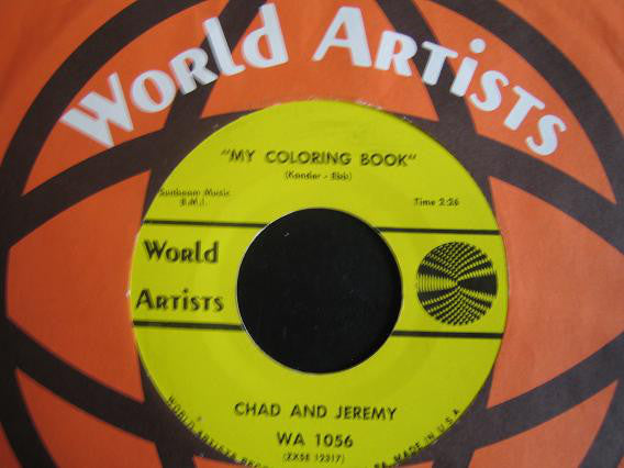 Chad & Jeremy : From A Window / My Coloring Book (7", Single)