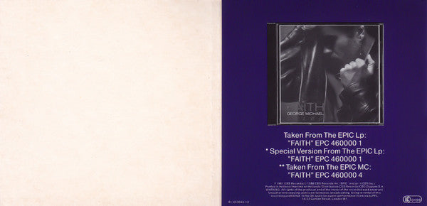 George Michael : Kissing A Fool (CD, Mini, Maxi)