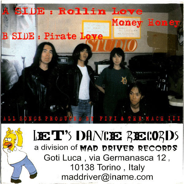 Fifi And The Mach III : Rollin' Love (7", EP)