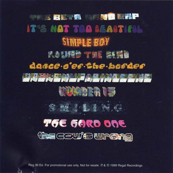 The Beta Band : The Beta Band (CD, Album, Promo)