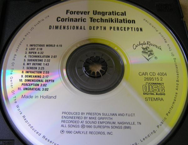 F.U.C.T. : Dimensional Depth Perception (CD, Album)