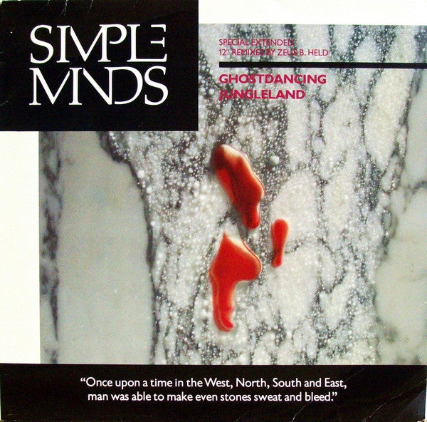 Simple Minds : Ghostdancing / Jungleland (12", Single)