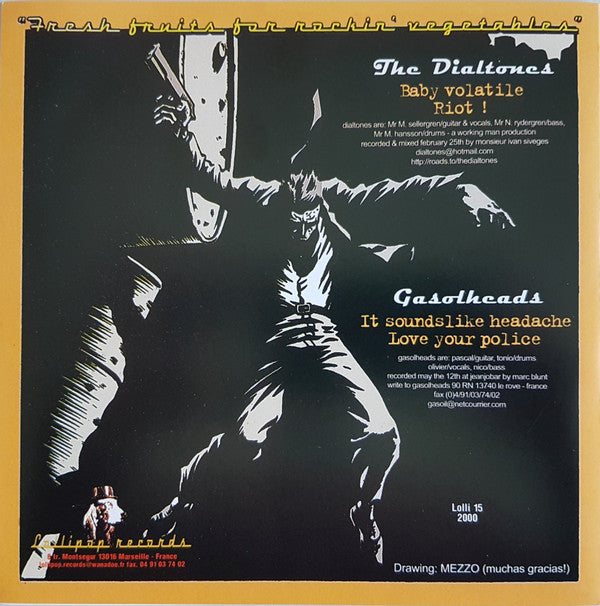 Gasolheads / The Dialtones : Fresh Fruit For Rockin' Vegetables (7", EP)