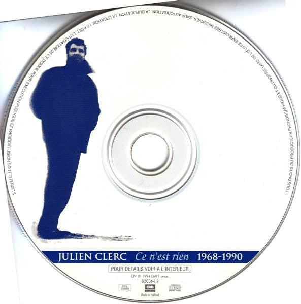 Julien Clerc : Ce N'Est Rien (1968-1990) (CD, Comp)