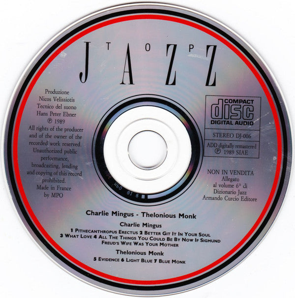 Charles Mingus / Thelonious Monk : Mingus - Monk (CD, Comp)