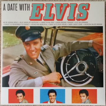 Elvis Presley : A Date With Elvis (LP, Comp, Ltd, RE, Ora)