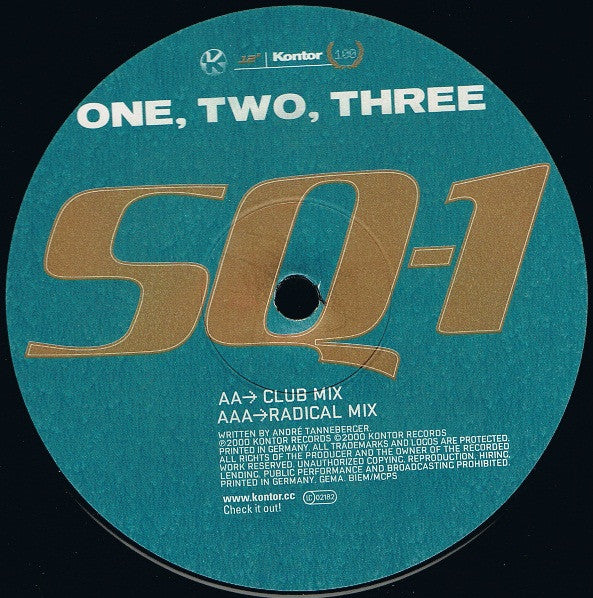 SQ-1 : One, Two, Three (12")