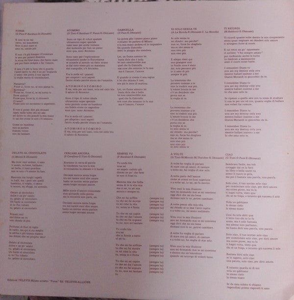 Pupo : Gelato Al Cioccolato (LP, Album)