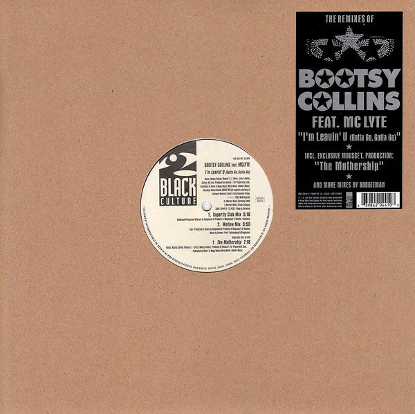 Bootsy Collins Feat. MC Lyte : I'm Leavin U (Gotta Go, Gotta Go) (12", Single)