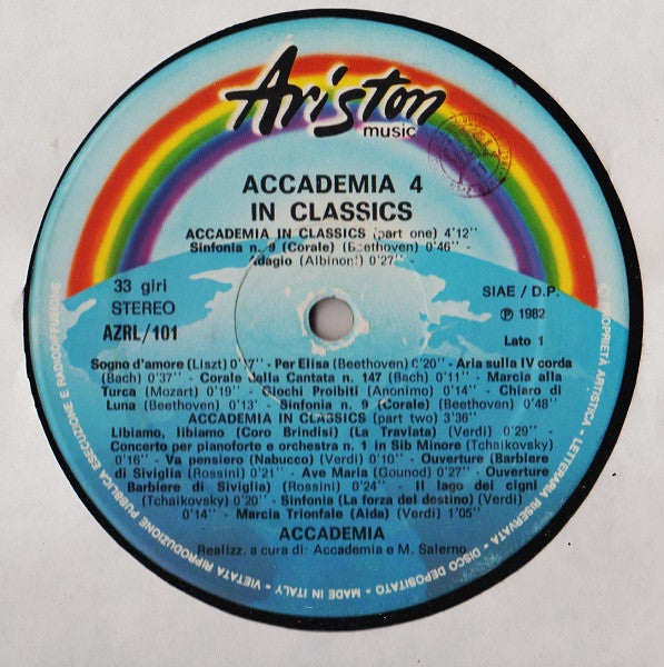 Accademia : Accademia 4 In Classics (LP, MiniAlbum)