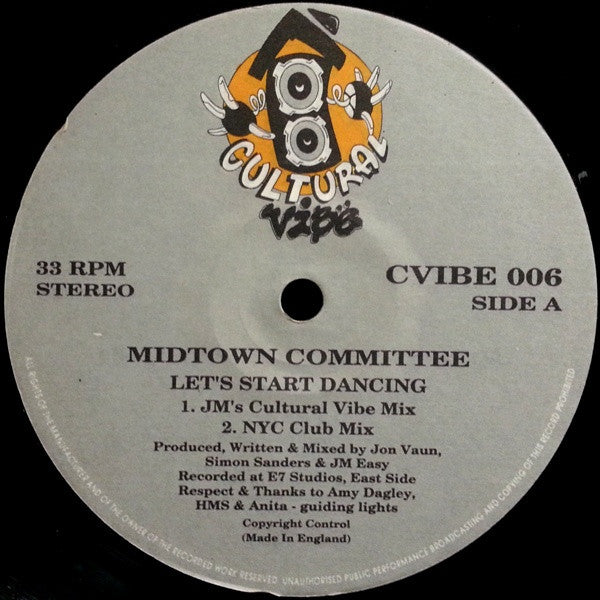 Midtown Committee : Let's Start Dancing (12")