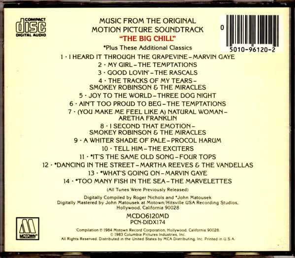 Various : (Original Motion Picture Soundtrack) The Big Chill (Plus Additional Classics From The Era) (CD, Comp)