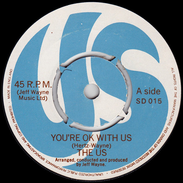The Us (2) : You're Ok With Us (7")