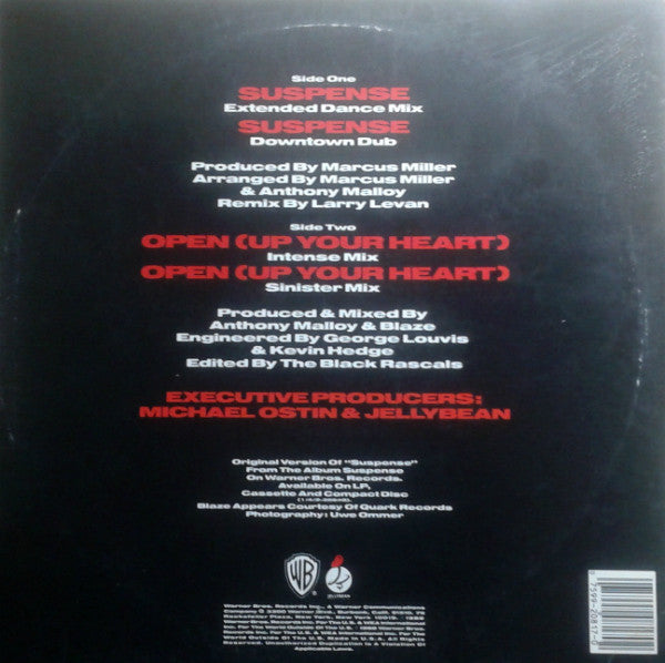 Anthony And The Camp : Suspense (12", Maxi)