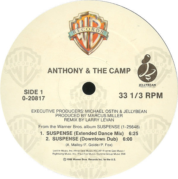 Anthony And The Camp : Suspense (12", Maxi)