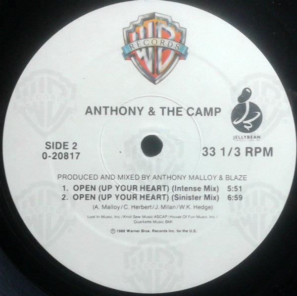 Anthony And The Camp : Suspense (12", Maxi)